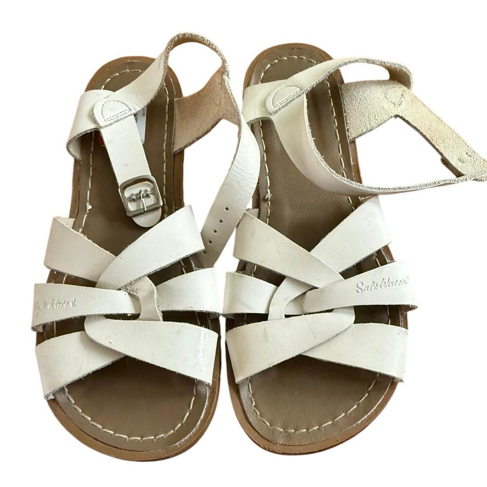 Saltwater sandals white sz 5